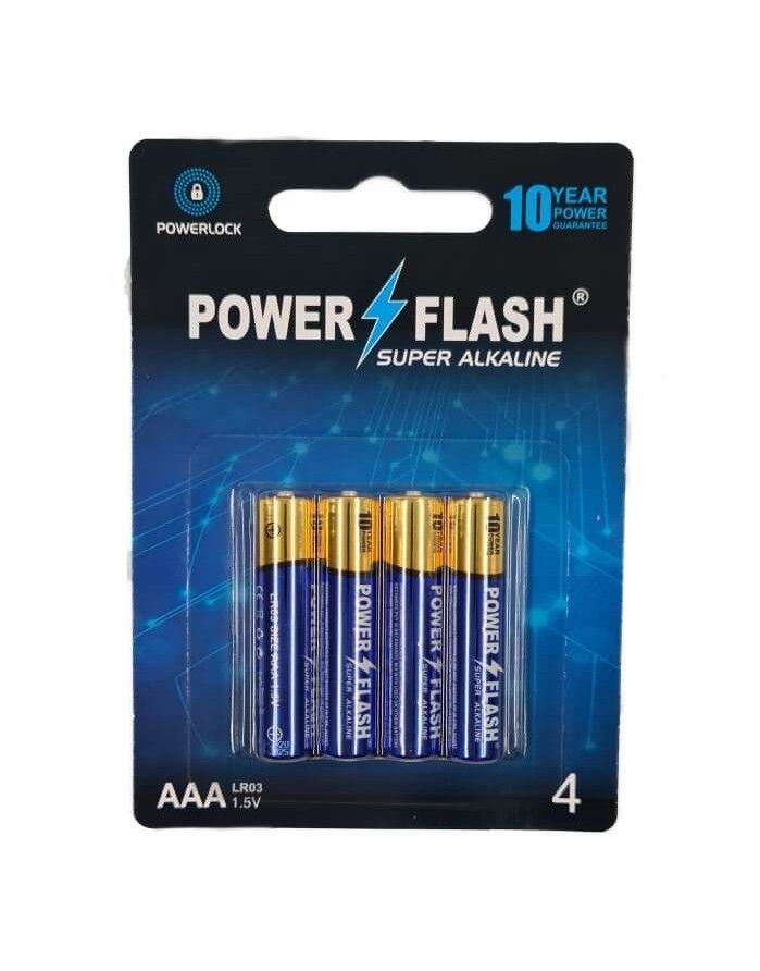 Batteries POWER FLASH Super Alkaline AAA LR03 1,5V