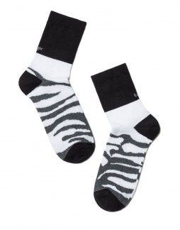 Women's socks ''Zebra Grey''