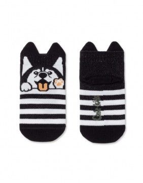 Children's socks "Dog in Stripes"