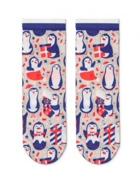 Naiste sokid "Happy xmas penguins"