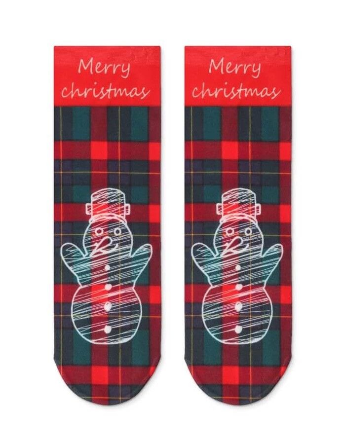 Women's socks "Snowman"