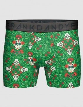 Meeste aluspüksid "Paisley Scull Green"