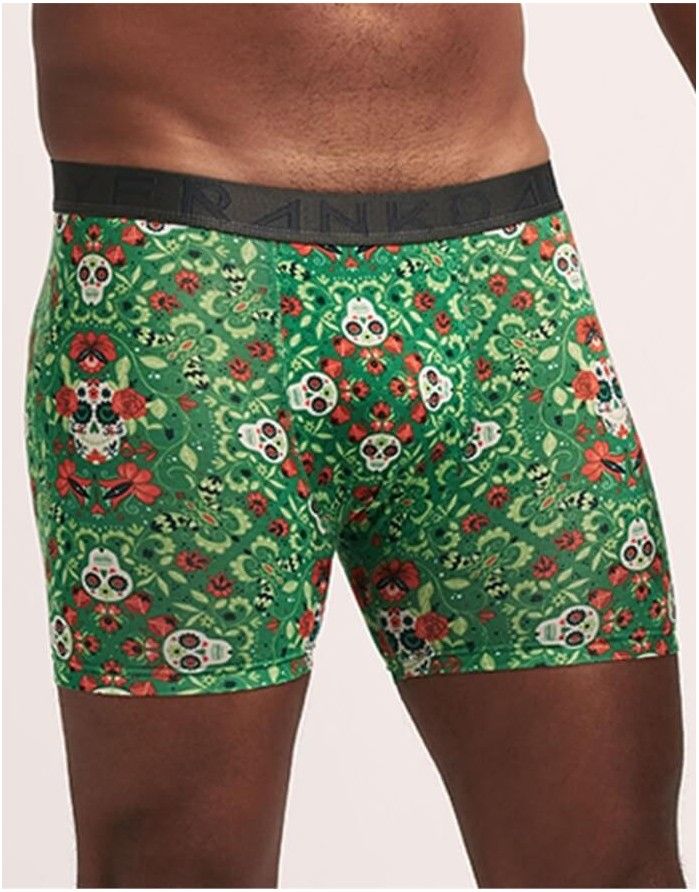 Meeste aluspüksid "Paisley Scull Green"
