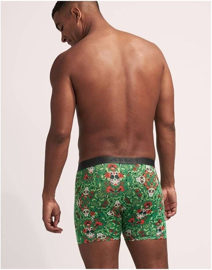 Meeste aluspüksid "Paisley Scull Green"