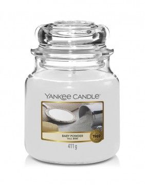 Scented candle YANKEE CANDLE, Baby Powder, 411 g
