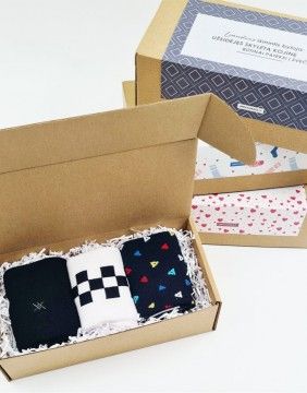 Socks Gift set for HIM "Classic Triangle"