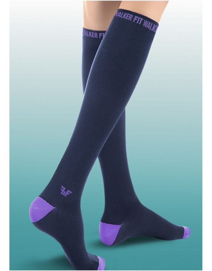Women's Compression knee-higs socks "Walker Fit"