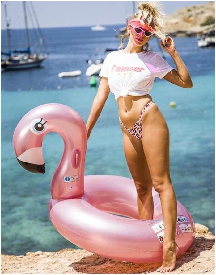 Täispuhutav joogihoidja "Neon Flamingo"