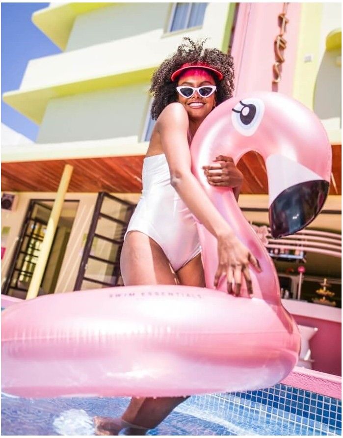 Täispuhutav joogihoidja "Neon Flamingo"
