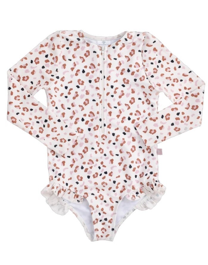 Ujumistrikoo "Leopard Kahki"