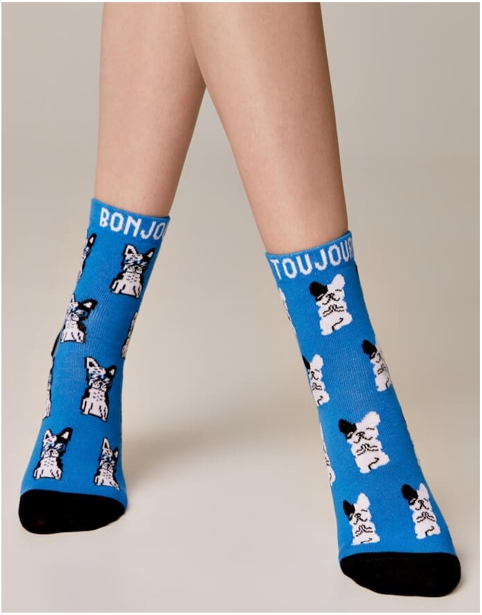 Women's socks "Bonjour"