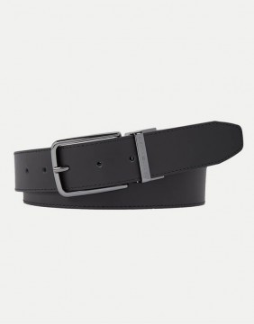 Men's Belt CALVIN KLEIN Plaque Leather Black