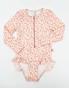 Ujumistrikoo "Panterprint Old Pink"