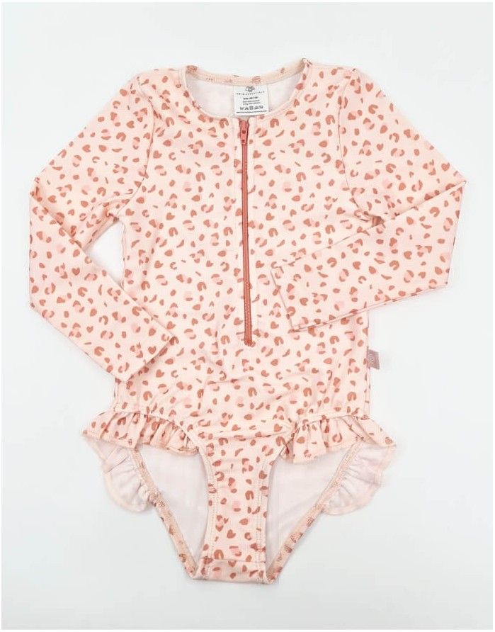 Ujumistrikoo "Panterprint Old Pink"