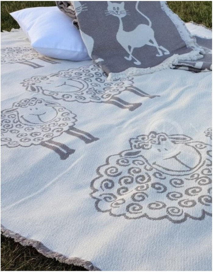Cotton Blanket "Sheep"