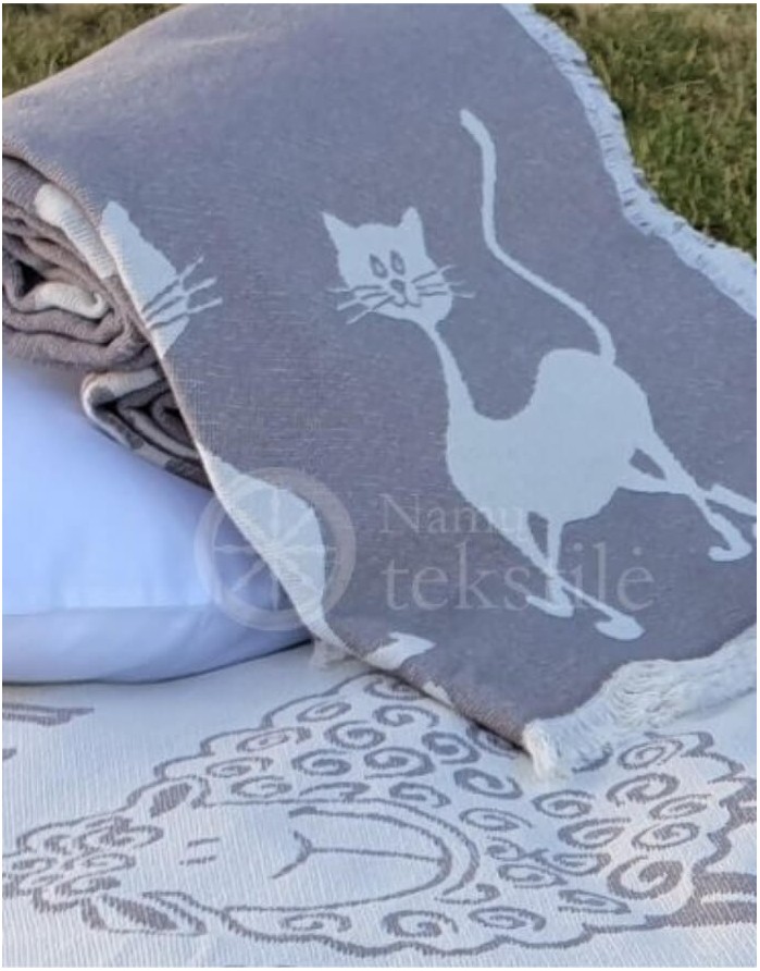 Cotton Blanket "Katės"