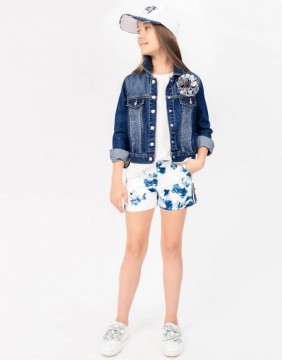 Jakk "Denim with Flower"