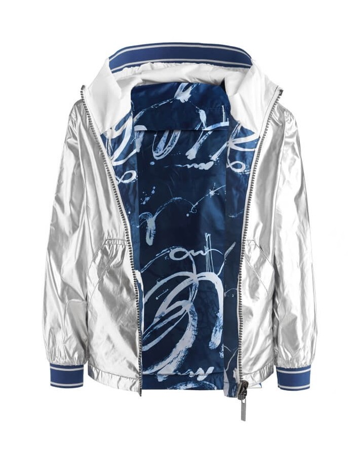 Children's Windbreaker "Silver-Blue"