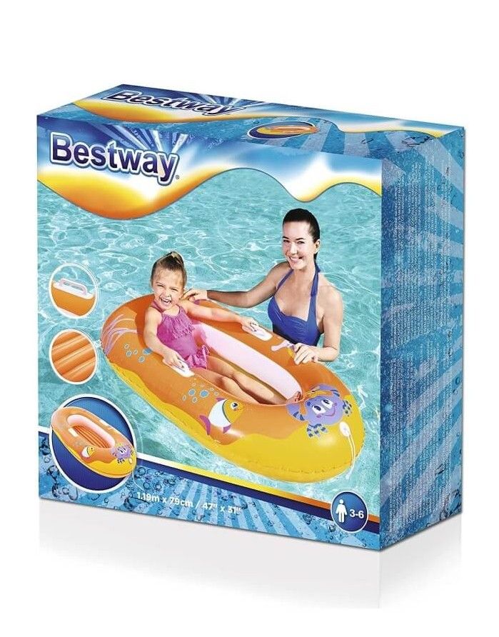 Air mattress "Happy Crustacean Orange"