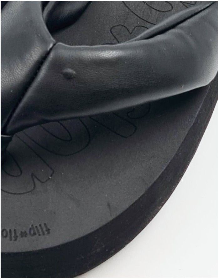 Slippers "Stylissima Black" | WITH DEFECT