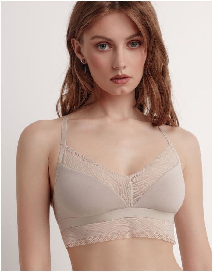 Rinnahoidja Bralette "Zebra Light"
