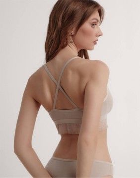 Rinnahoidja Bralette "Zebra Light"