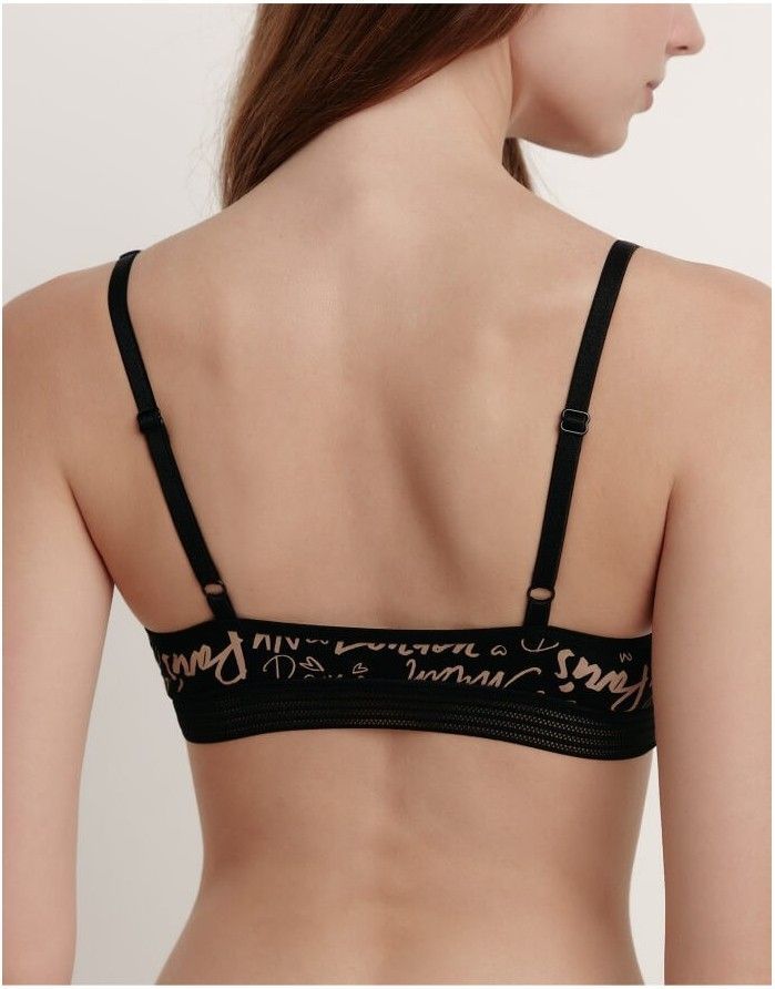 Rinnahoidja Bralette "Poetic Black Coffe"