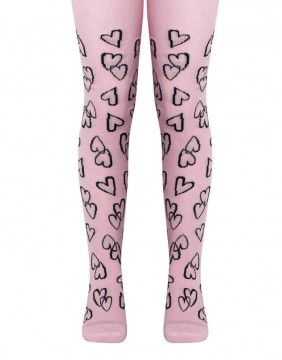 Tights for children "Pink Hearts"