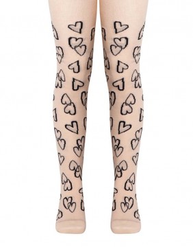 Tights for children "Nude Hearts"