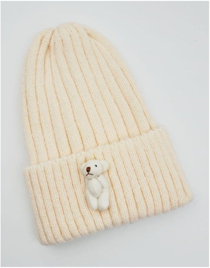 Children's hat "Teddy in Cream"