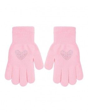 Gloves "Heart in Pink"