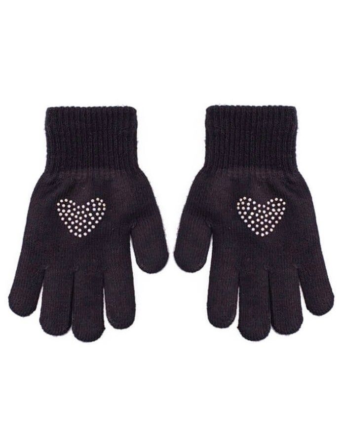 Gloves "Heart in Black"