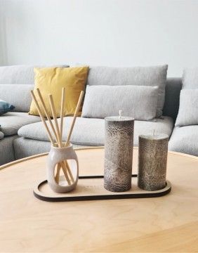 Küünla jaoks suur kandik "Cozy"