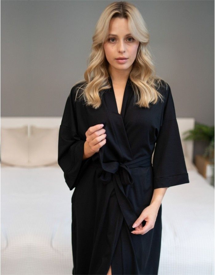 Bathrobe "Harmony Black"
