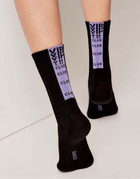 Women's socks "Lilac VIP Club"